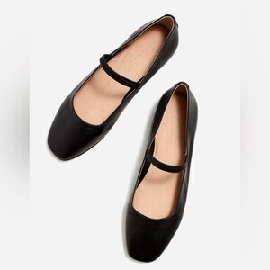 Madewell Greta Ballet Flat, Black, Size 7.5
